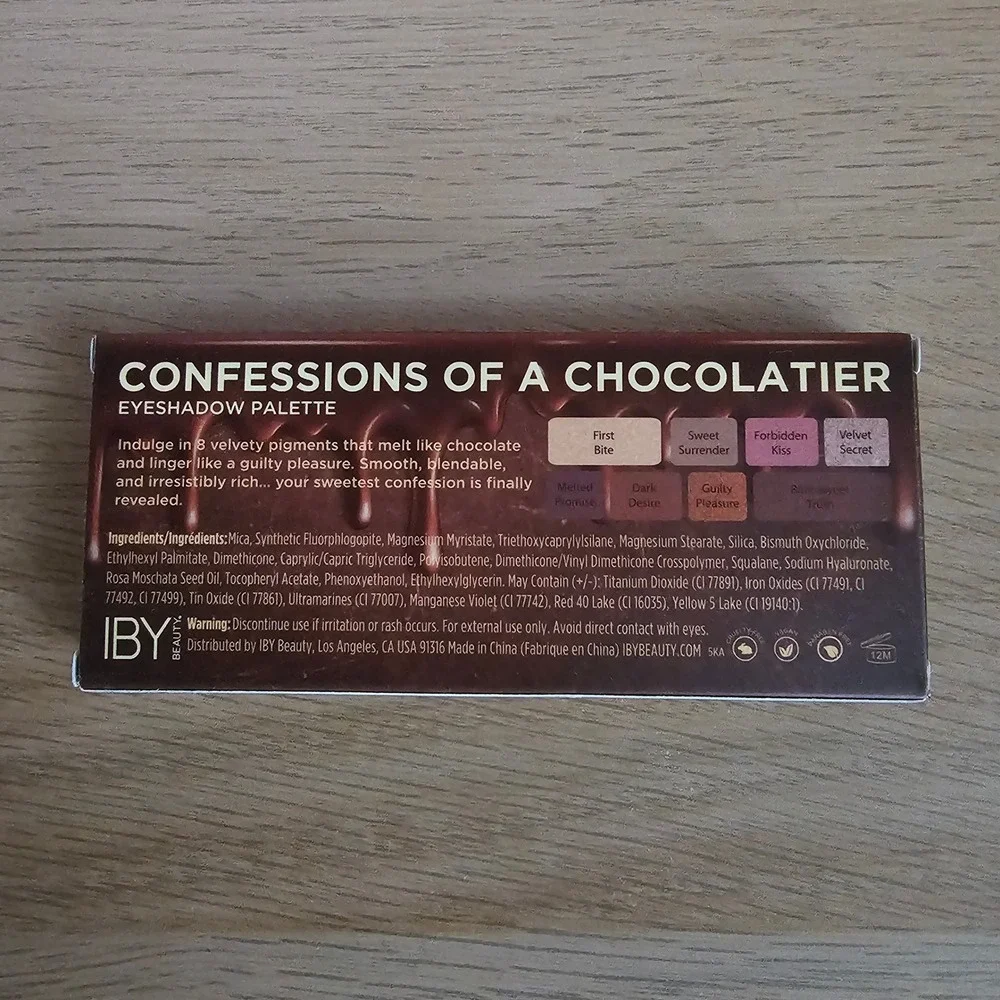 IBY Beauty Eyeshadow Palette 0.36oz Brown Neutral Chocolatier Aesthetic‎